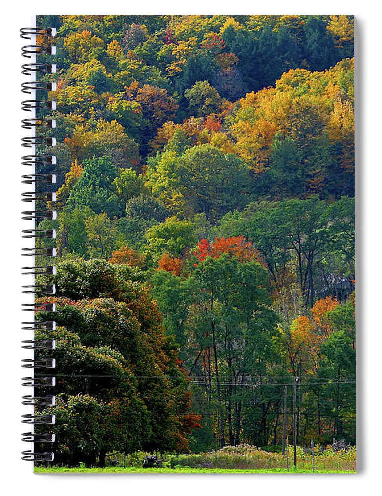 Walter Paul Bebirian Spiral Notebook featuring the digital art 10-12-2009IMG2941a by Walter Paul Bebirian