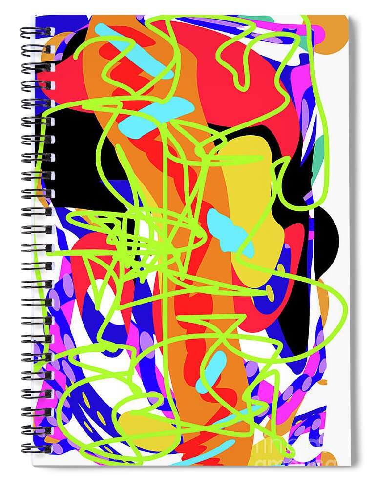 Walter Paul Bebirian: Volord Kingdom Art Collection Grand Gallery Spiral Notebook featuring the digital art 10-13-2019d by Walter Paul Bebirian