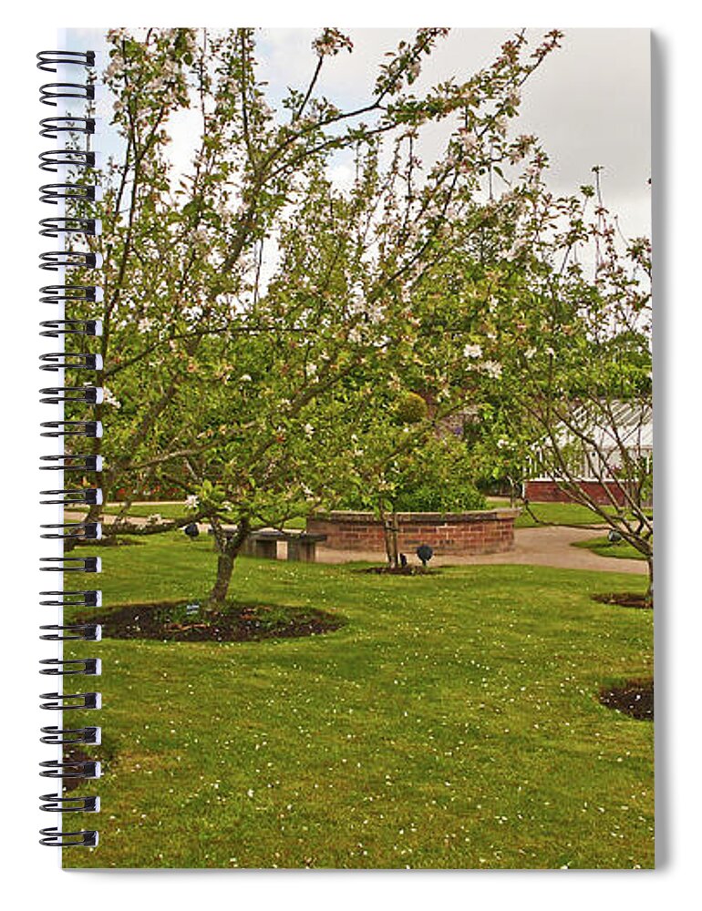 Chorley Spiral Notebook featuring the photograph 11/05/19 CHORLEY. Astley Hall. Walled Garden. The Orchard. by Lachlan Main