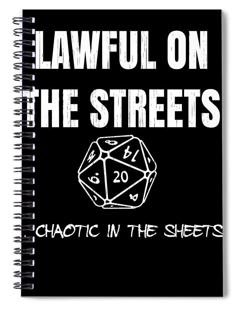 Rpg Gift Spiral Notebook featuring the digital art Funny DND Gift for Role Playing Games RPG Dungeon Masters DM #9 by Martin Hicks