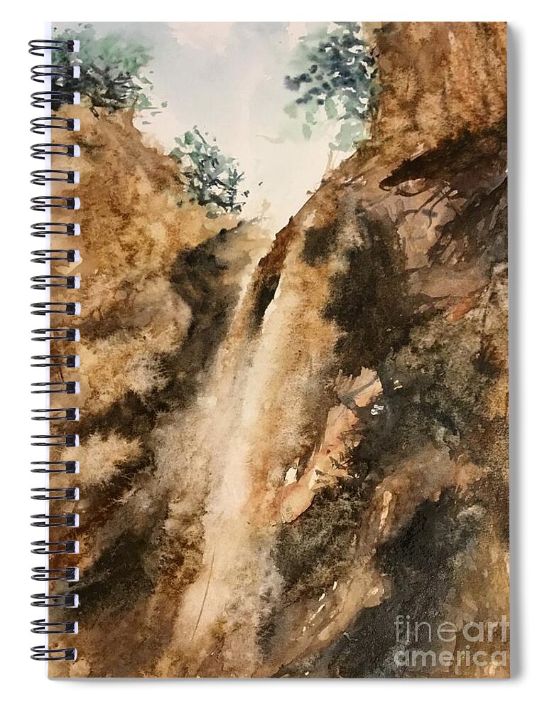 11520191 Spiral Notebook featuring the painting 1152019 by Han in Huang wong