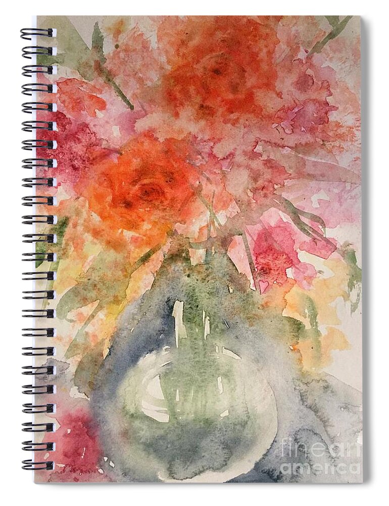 1162019 Spiral Notebook featuring the painting 1162019 by Han in Huang wong