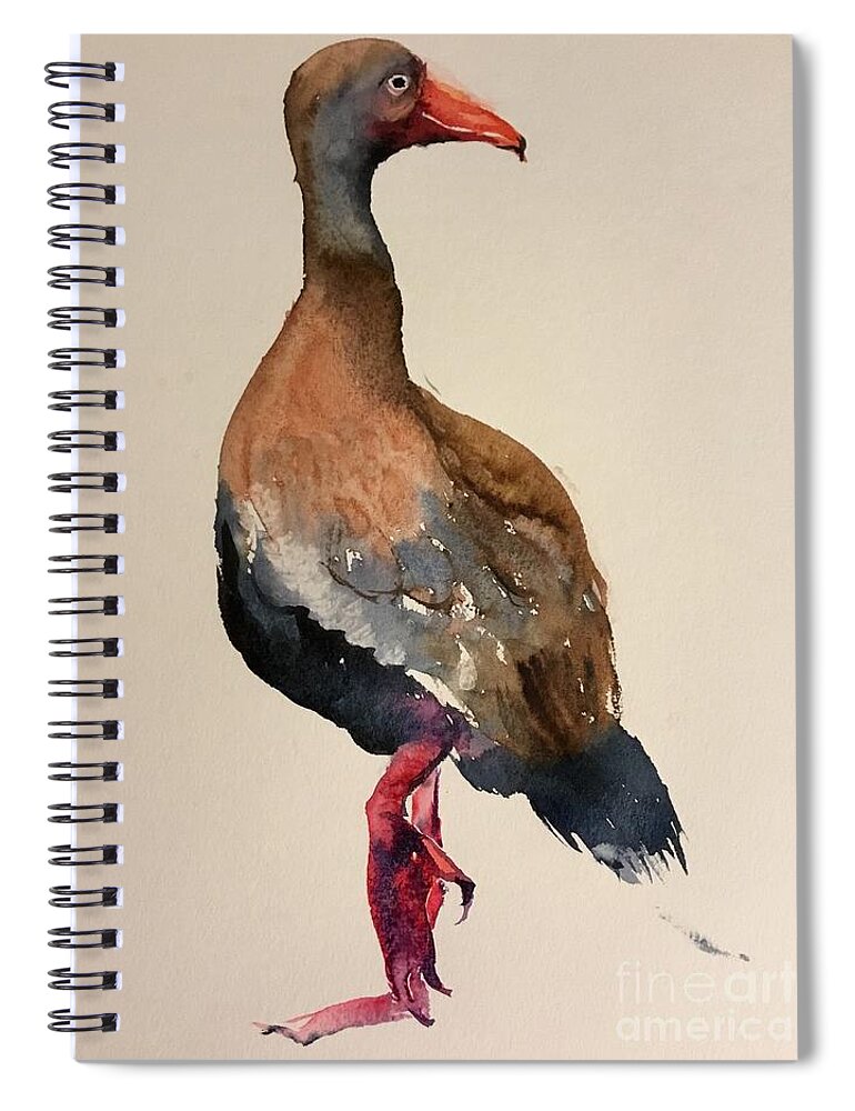 1252019 Spiral Notebook featuring the painting 1252019 by Han in Huang wong