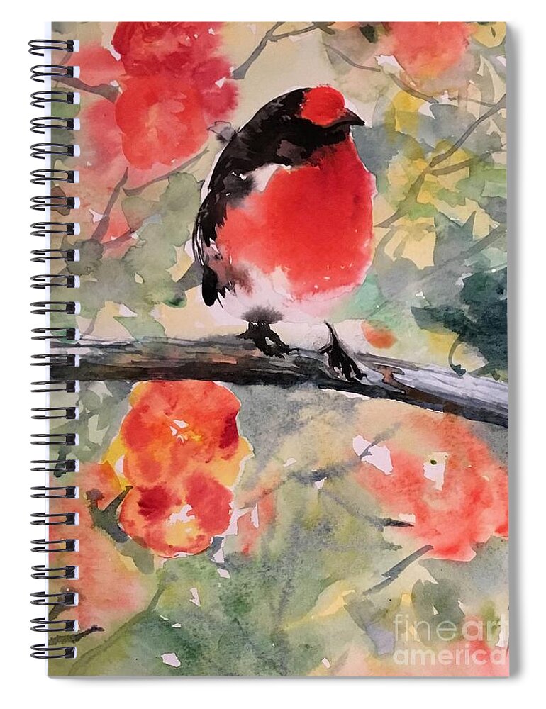 1312019 Spiral Notebook featuring the painting 1312019 by Han in Huang wong