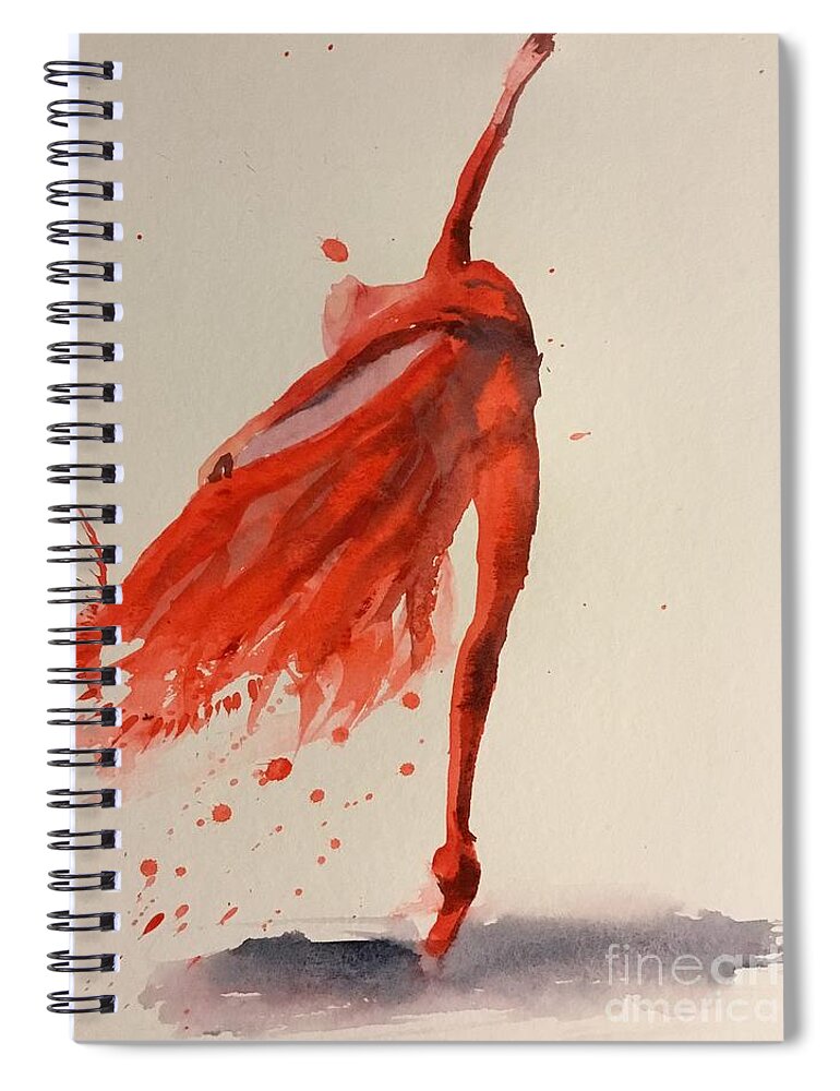 1372019 Spiral Notebook featuring the painting 1372019 by Han in Huang wong