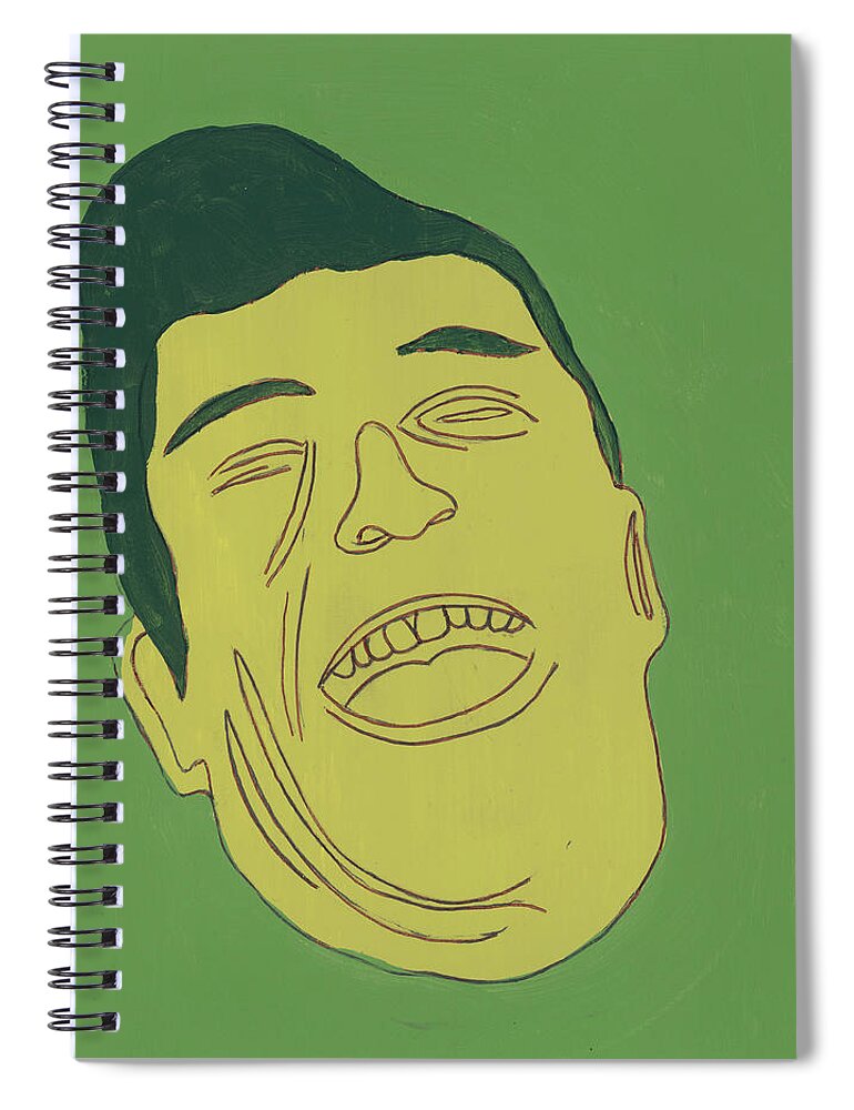Adult Spiral Notebook featuring the drawing Laughing Man #18 by CSA Images