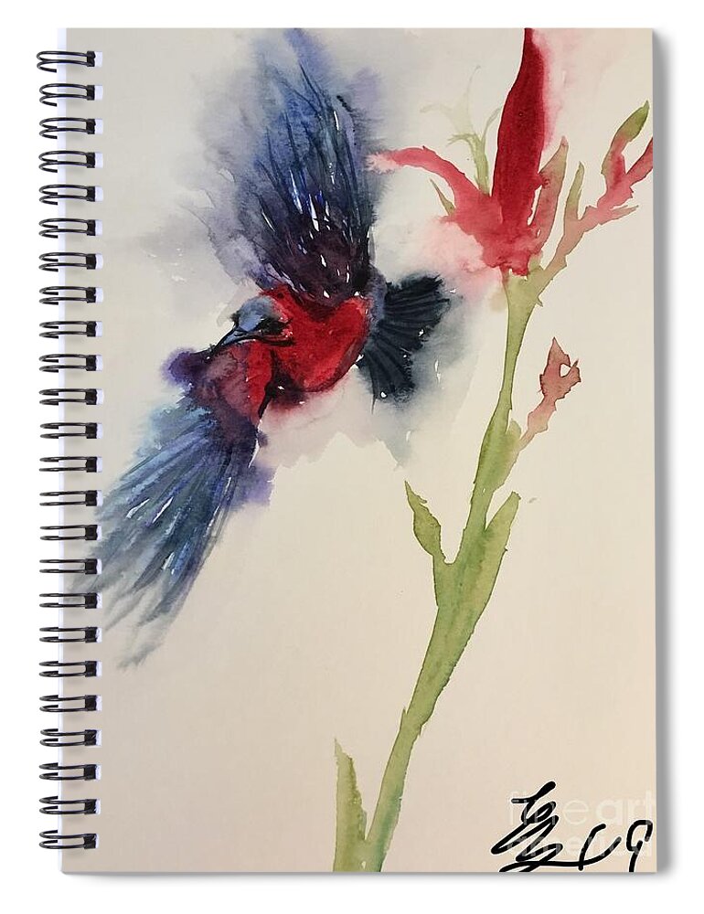 1882019 Spiral Notebook featuring the painting 1882019 by Han in Huang wong