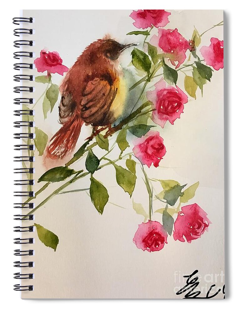 1922019 Spiral Notebook featuring the painting 1922019 by Han in Huang wong