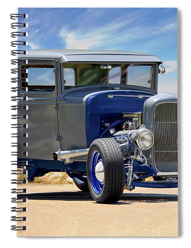 1931 Ford Coupe Spiral Notebook featuring the photograph 1931 Ford 'Hot Rod' Coupe by Dave Koontz