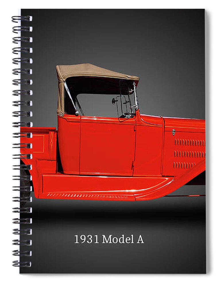 1928 Spiral Notebook featuring the photograph 1931 Model A Ford Pickup Truck by Nick Gray