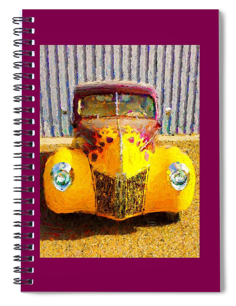 1940 Ford Spiral Notebook featuring the digital art 1940 Ford by Rick Wicker