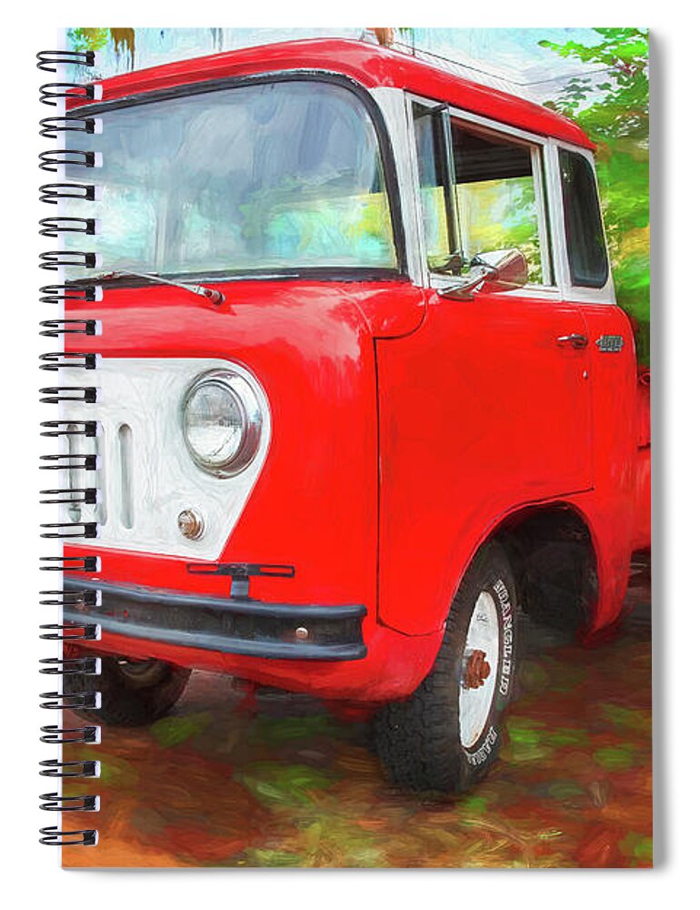 1961 Jeep Truck Fc 150 C.o.e. Willys Spiral Notebook featuring the photograph 1961 Jeep Truck FC 150 C.O.E. Willys 101 by Rich Franco