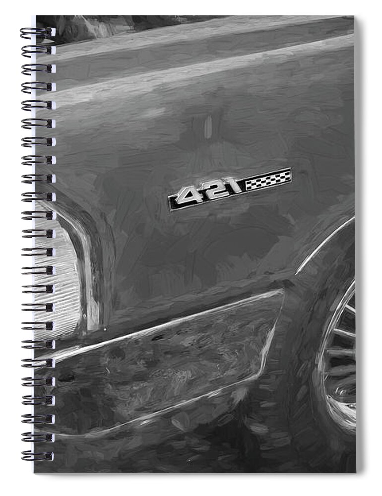 1965 Pontiac Catalina 2+2 Spiral Notebook featuring the photograph 1965 Pontiac Catalina 2 plus 2 002 by Rich Franco