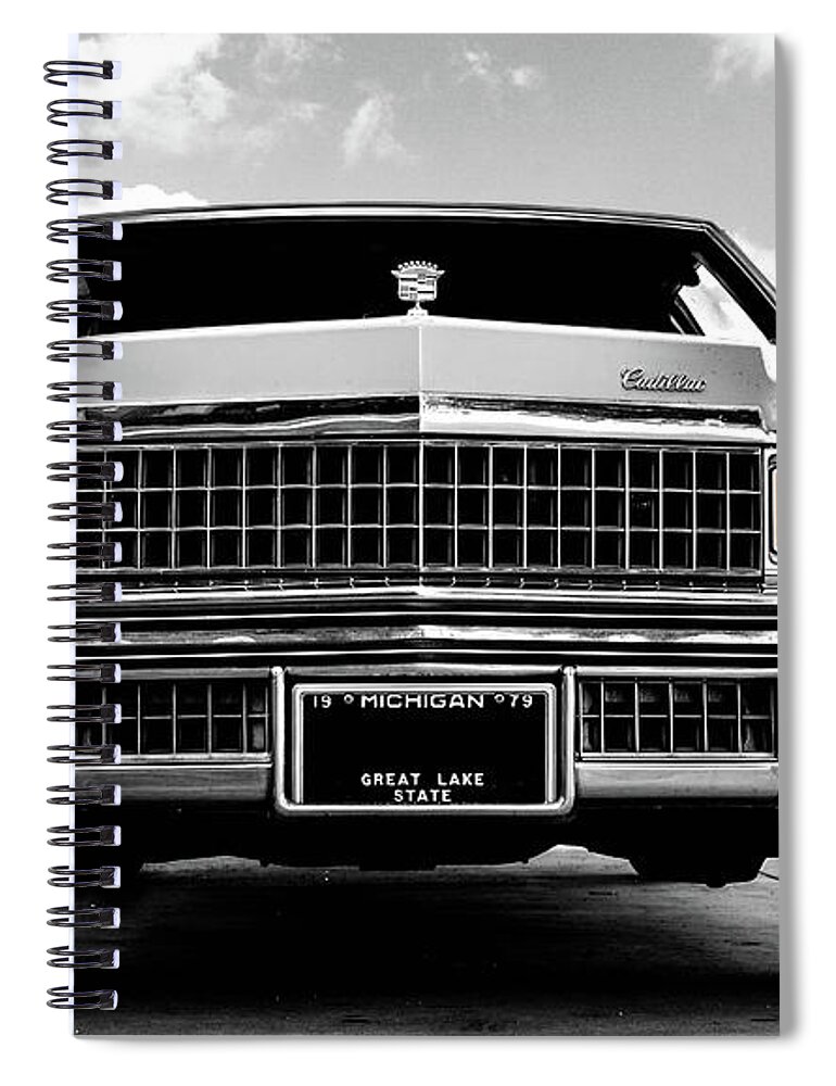 1979 Spiral Notebook featuring the photograph 1979 Cadillac Fleetwood Brougham by Alexey Stiop