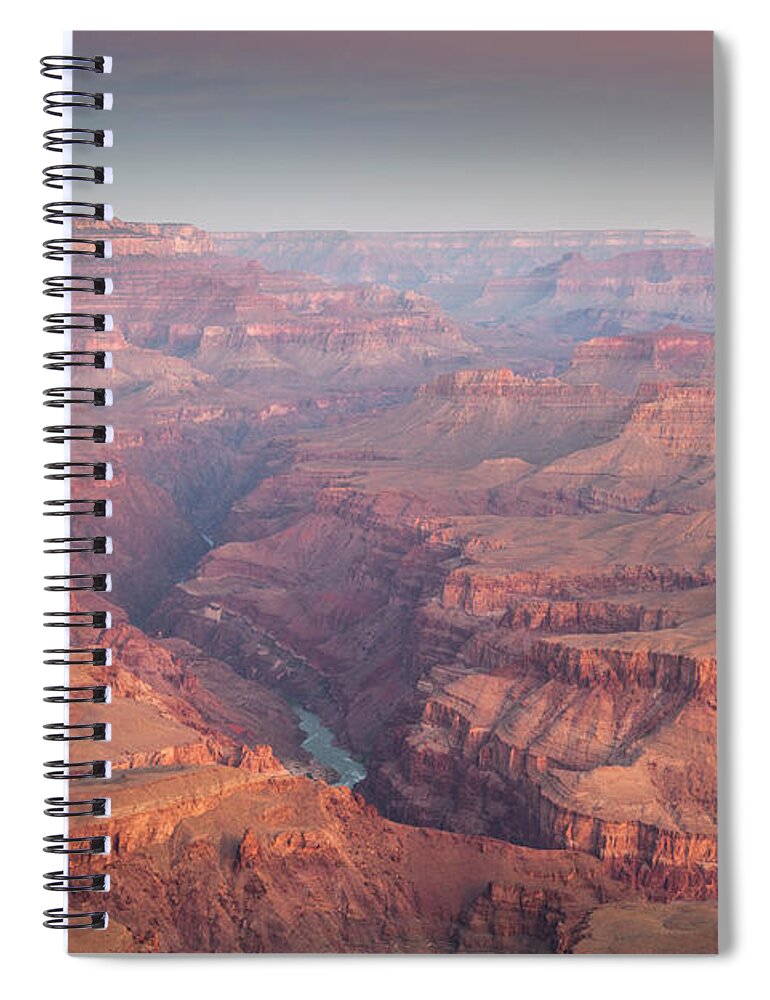 Tranquility Spiral Notebook featuring the photograph A View Of An Intricate Grand Canyon #2 by Whit Richardson