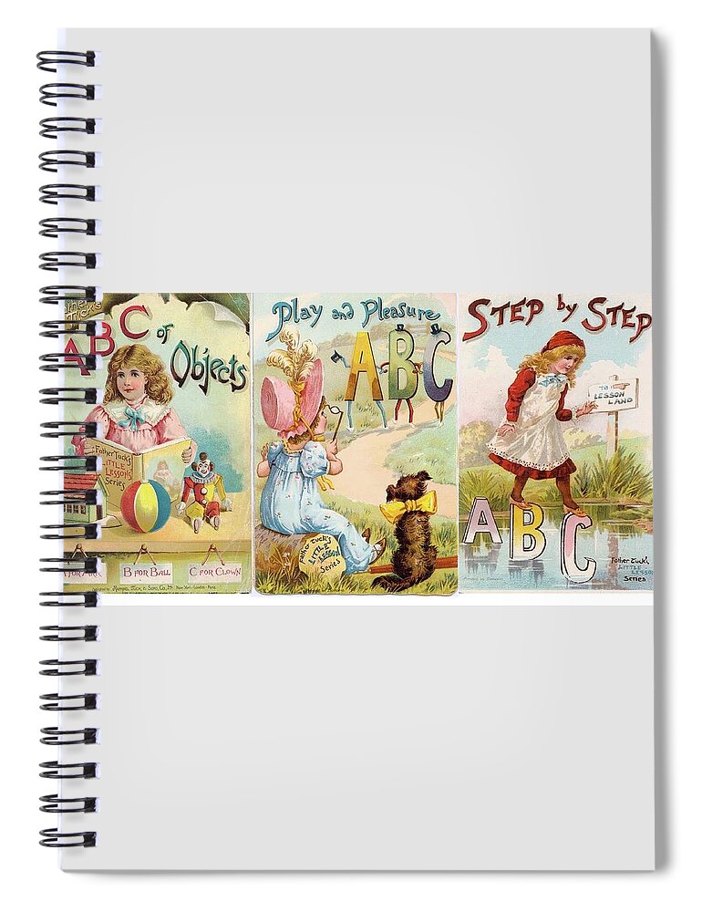 Abc Spiral Notebook featuring the painting 2 ABC Objects by Reynold Jay