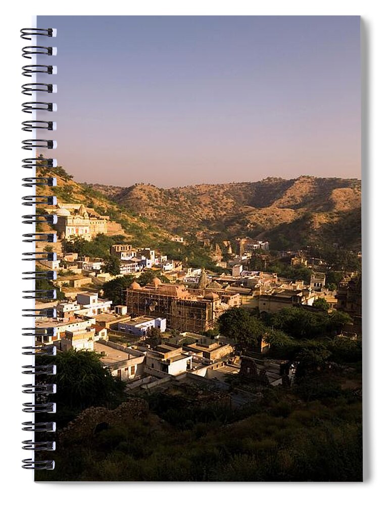 Scenics Spiral Notebook featuring the photograph Amber Fort, Jaipur, India #2 by Design Pics