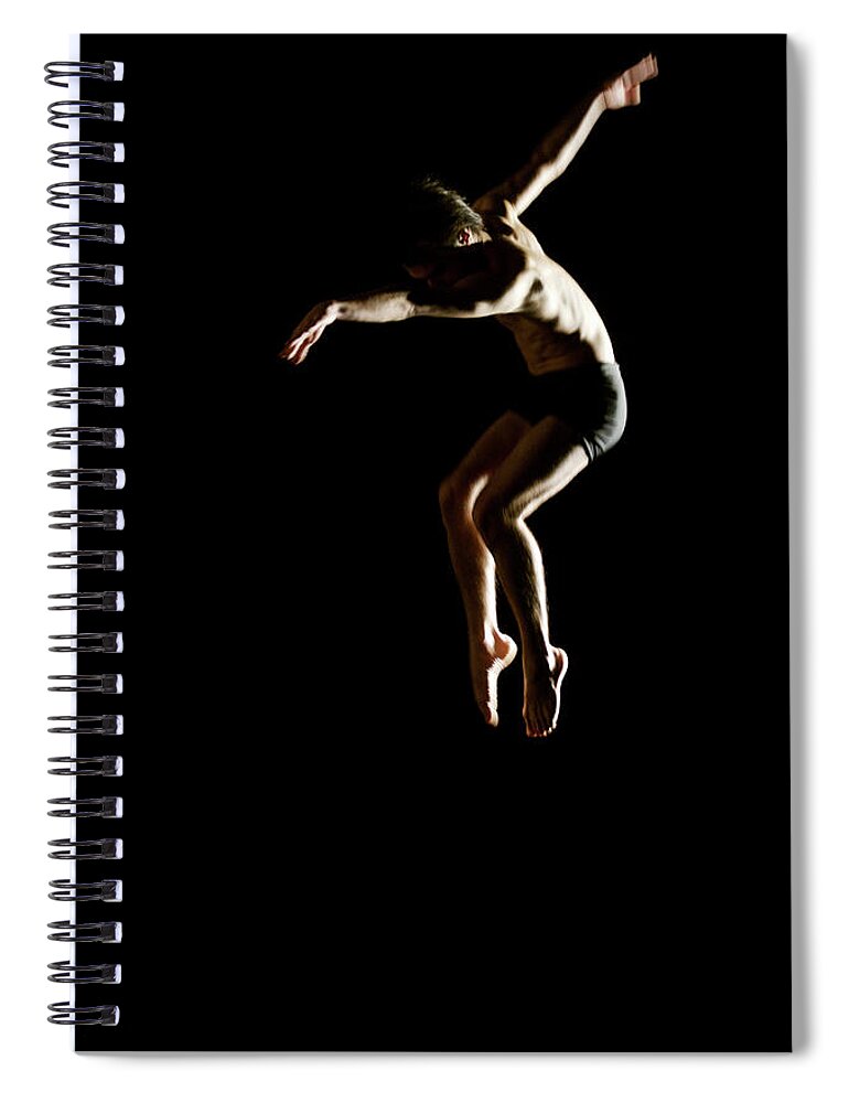 Ballet Dancer Spiral Notebook featuring the photograph Ballet And Contemporary Dancers #2 by John Rensten