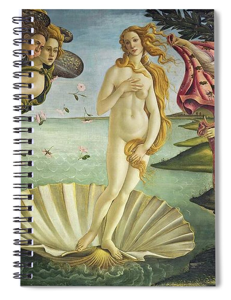 Renaissance Spiral Notebook featuring the painting The Birth Of Venus by Sandro Botticelli
