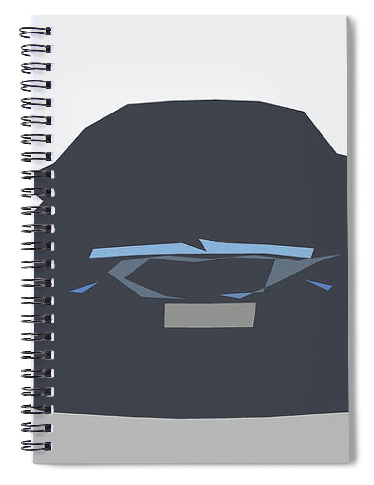 Car Spiral Notebook featuring the digital art BMW M3 Performance Package Abstract Design #2 by CarsToon Concept