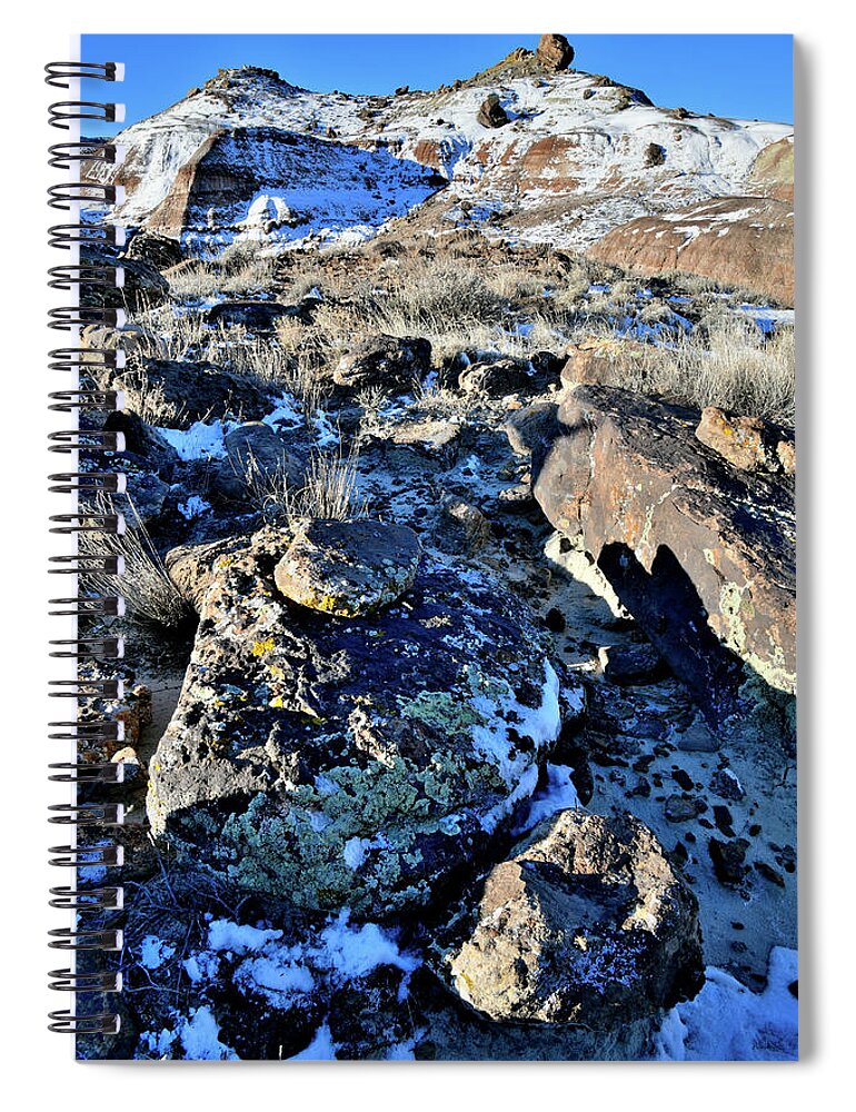 Ruby Mountain Spiral Notebook featuring the photograph Boulder Field of Ruby Mountain #2 by Ray Mathis