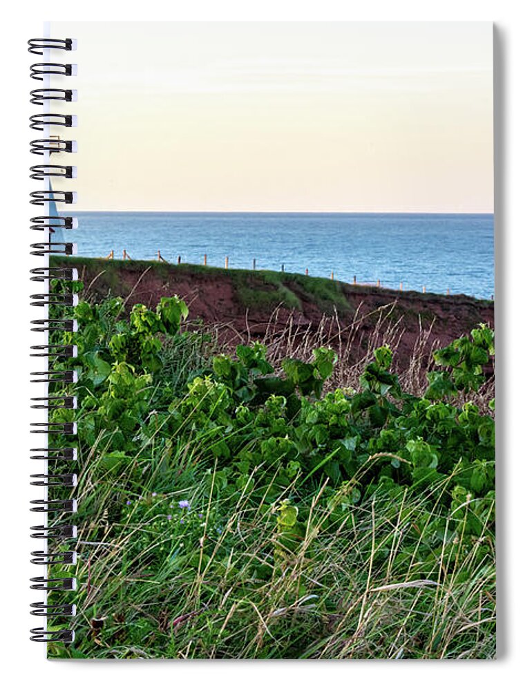 Pei Spiral Notebook featuring the photograph Cape Tryon Lighthouse #1 by Douglas Wielfaert