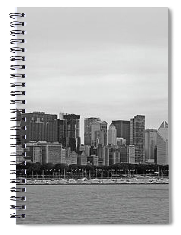 Lake Michigan Spiral Notebook featuring the photograph Chicago, Illinois #2 by Murat Taner