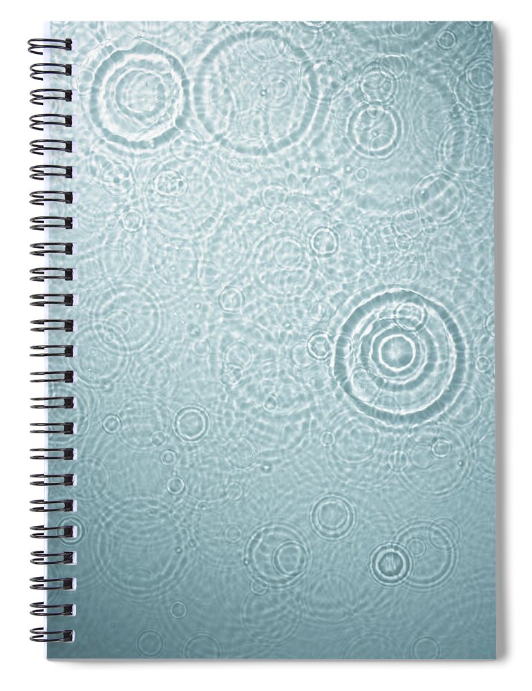 Purity Spiral Notebook featuring the photograph Circle Ripples On Water Surface #2 by Paul Taylor