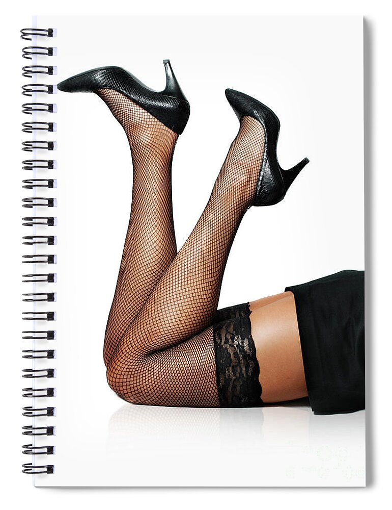 Legs Spiral Notebook featuring the photograph Female Legs #2 by Jelena Jovanovic