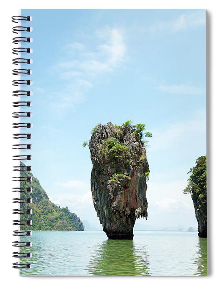 Andaman Sea Spiral Notebook featuring the photograph James Bond Island, Thailand #2 by Ivanmateev