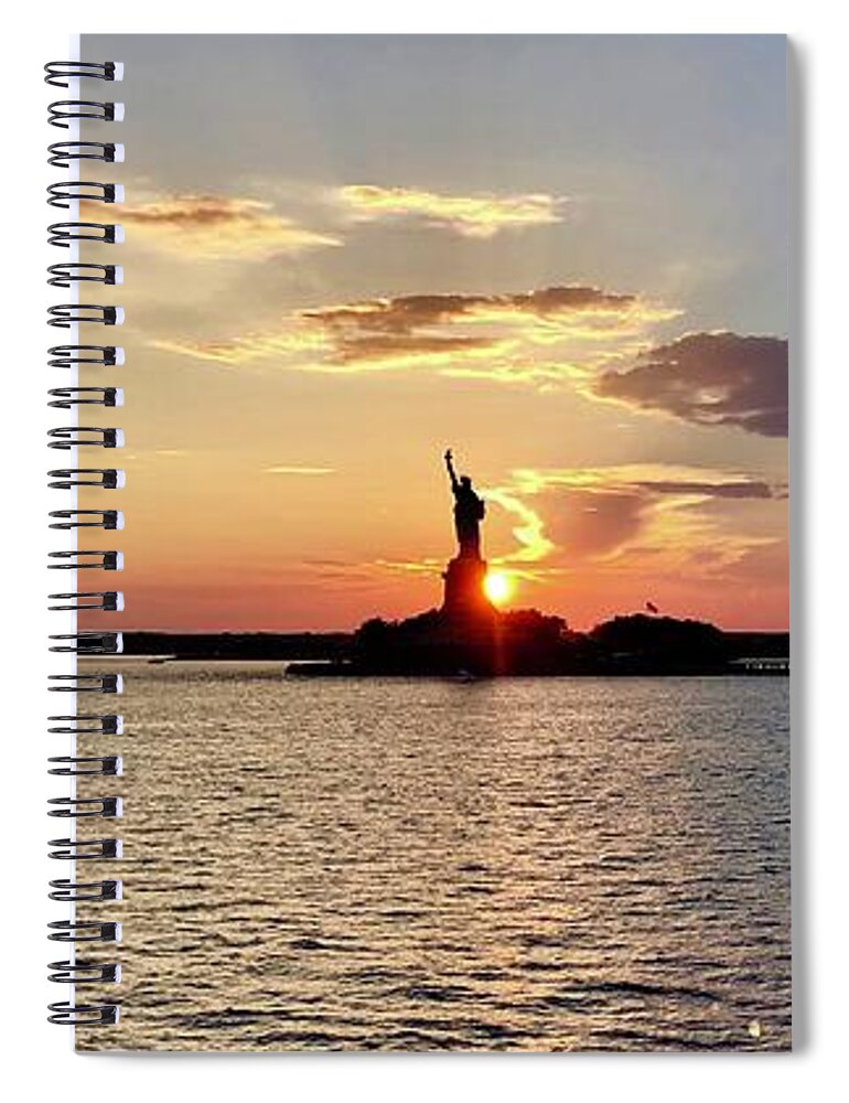 Lady Liberty Spiral Notebook featuring the photograph Lady Liberty #2 by Flavia Westerwelle