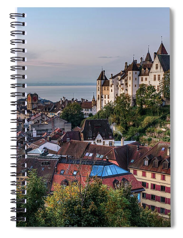 Castle Neuchatel Spiral Notebook featuring the photograph Neuchatel - Switzerland #2 by Joana Kruse