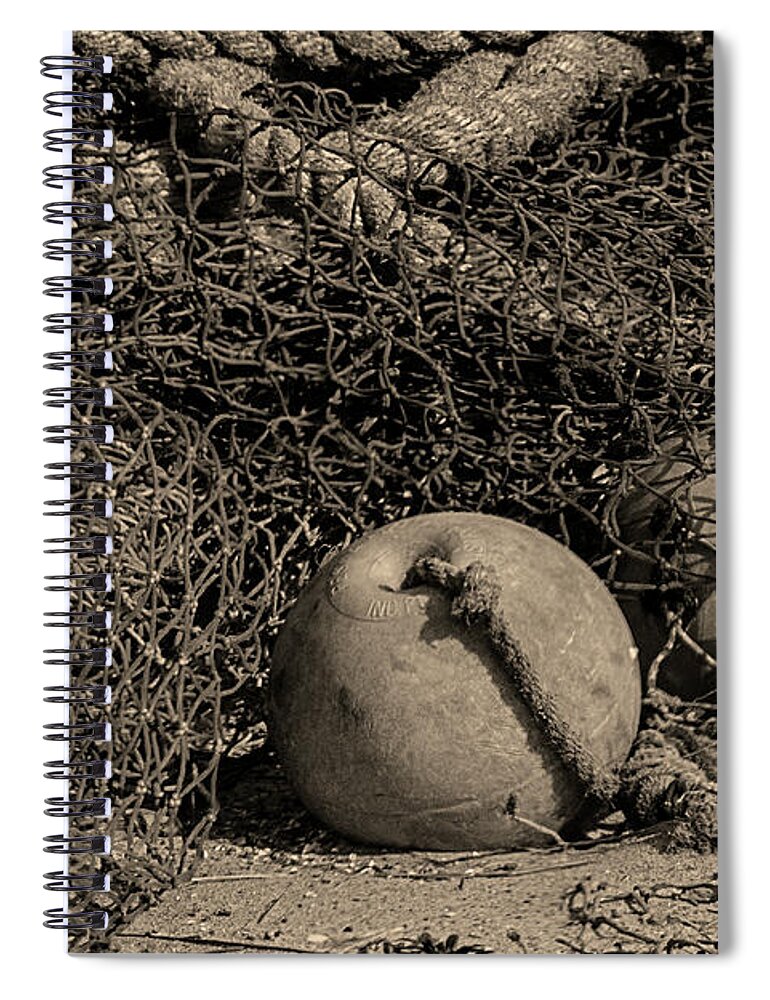 Fishing Spiral Notebook featuring the photograph Of The Sea by Cathy Kovarik