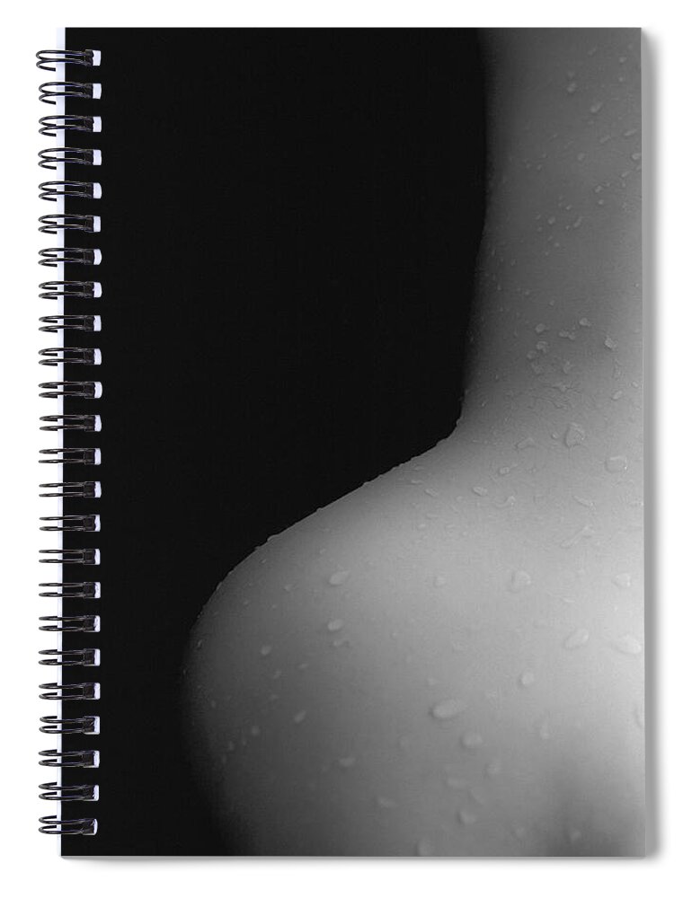 People Spiral Notebook featuring the photograph Photography Of A Naked Womans Wet Back #2 by Daj