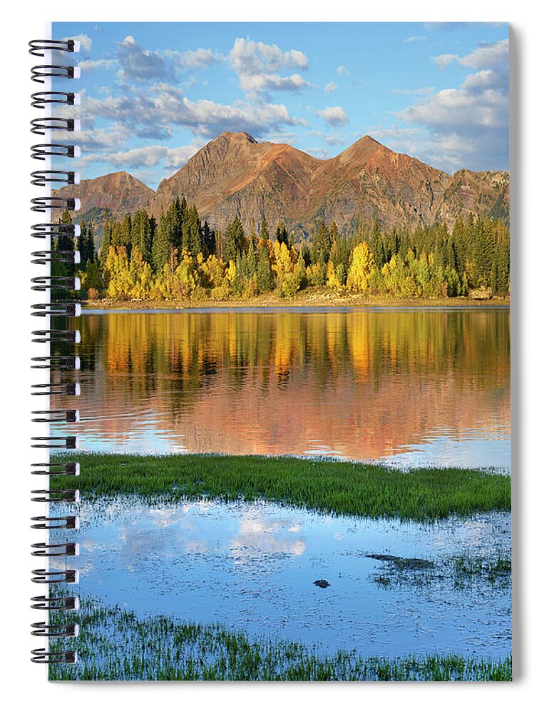 00567588 Spiral Notebook featuring the photograph Ruby Range, Lost Lake Slough, Colorado #2 by Tim Fitzharris