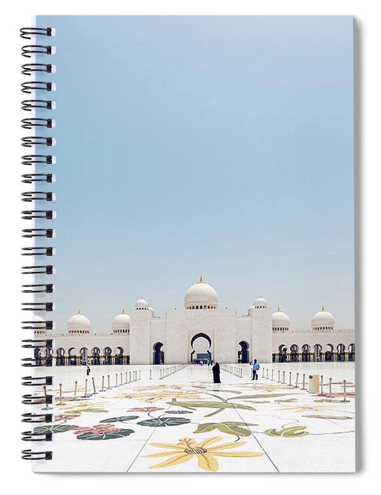 Arch Spiral Notebook featuring the photograph Sheikh Zayed Grand Mosque, Abu Dhabi #2 by John Harper