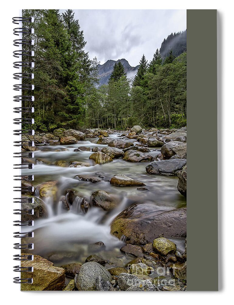 Austria Spiral Notebook featuring the photograph The Wimmertal in Tirol #4 by Bernd Laeschke