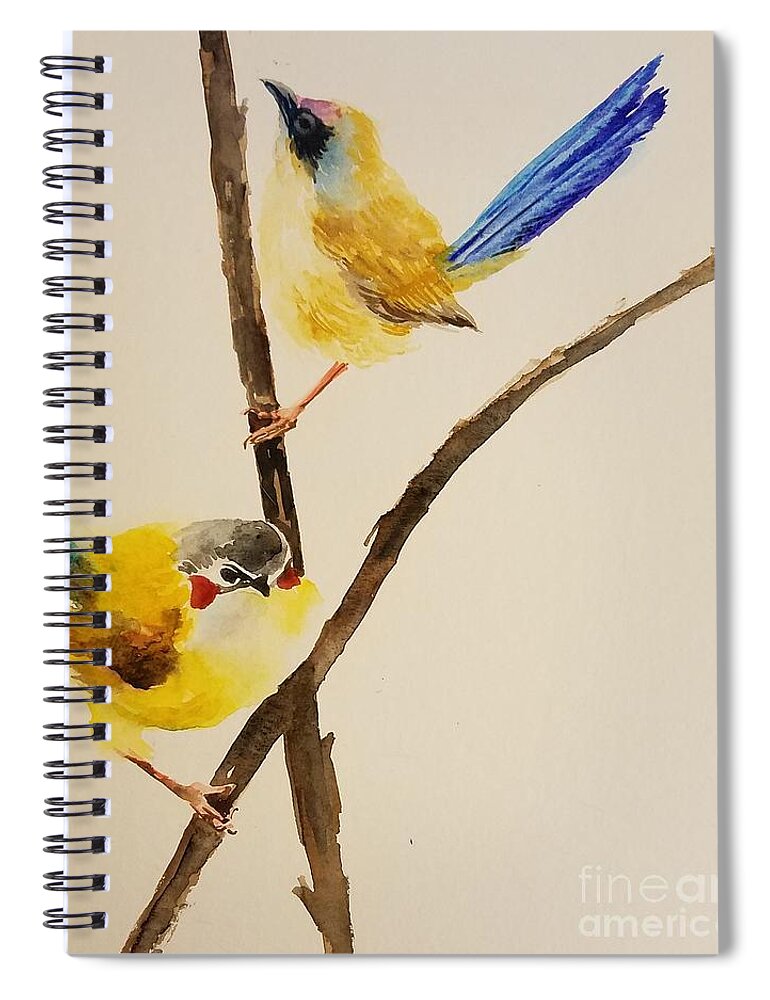 #20 2019 Spiral Notebook featuring the painting #20 2019 #20 by Han in Huang wong