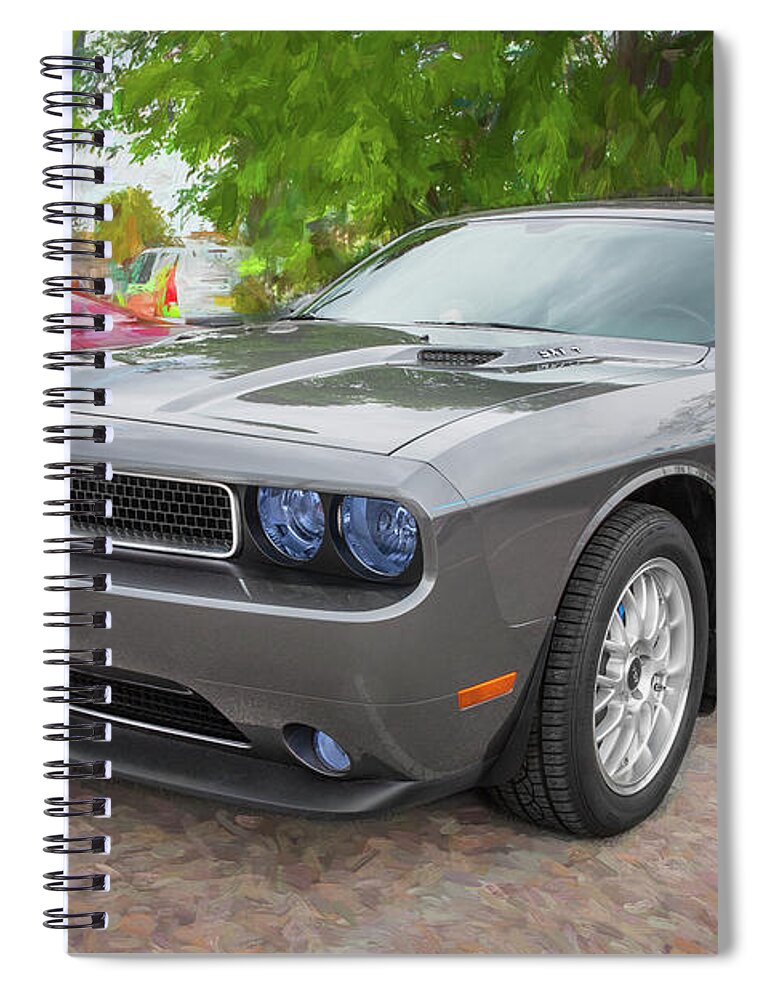 Dodge Spiral Notebook featuring the photograph 2011 Dodge Challenger 103 by Rich Franco