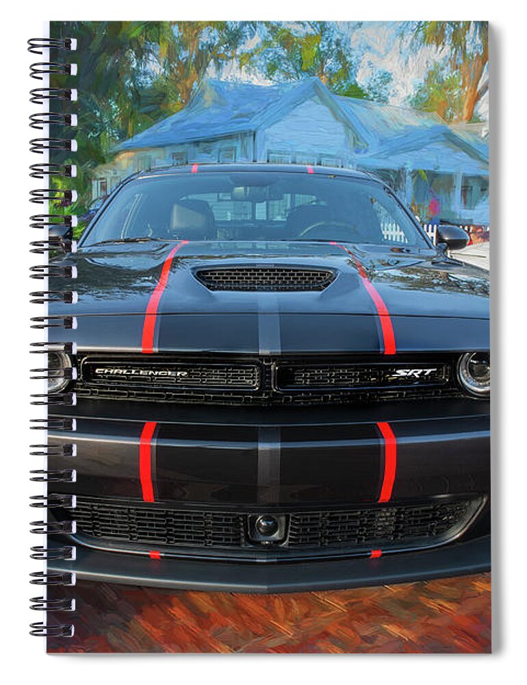 2016 Dodge Challenger Srt 392 Hemi Spiral Notebook featuring the photograph 2016 Dodge Challenger SRT 392 Hemi 102 by Rich Franco