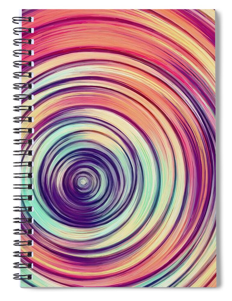 Digital Painting Spiral Notebook featuring the digital art 2019.6 #20196 by Matthew Lindley