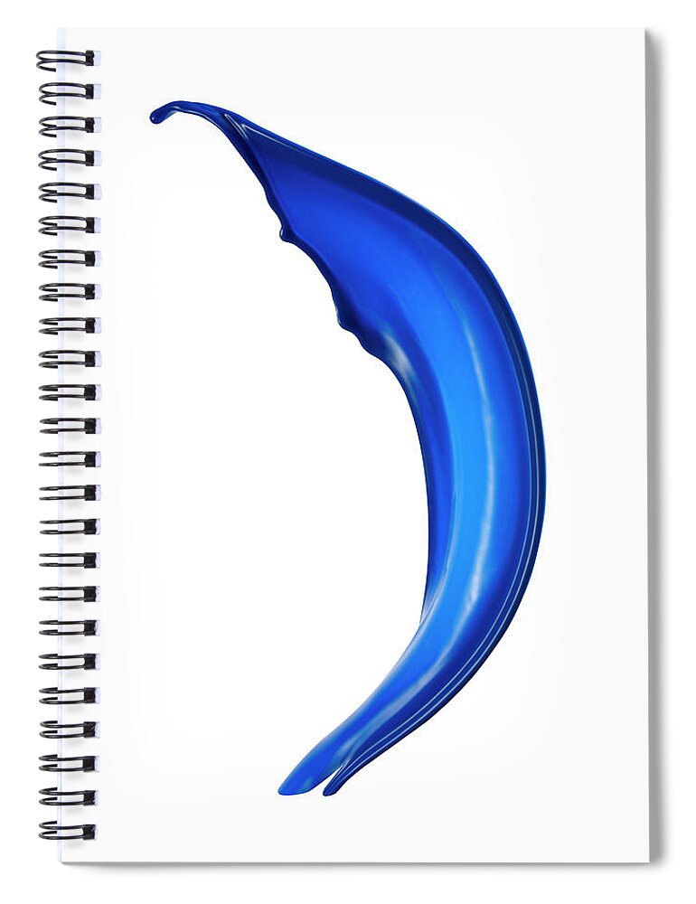 White Background Spiral Notebook featuring the photograph Splashing Of The Color Paint #26 by Level1studio