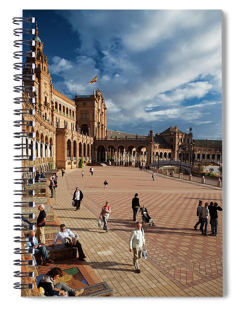 Tranquility Spiral Notebook featuring the photograph Spain, Andalucia Region, Seville #28 by Walter Bibikow