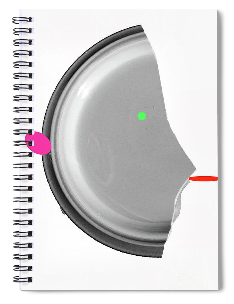 Walter Paul Bebirian: The Bebirian Art Collection Spiral Notebook featuring the digital art 3-24-2012eab by Walter Paul Bebirian