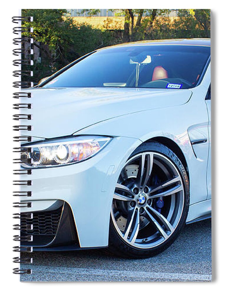 Bmw M4 Spiral Notebook featuring the photograph Bmw M4 by Rocco Silvestri