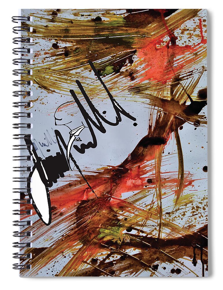  Spiral Notebook featuring the digital art 3 Degrees by Jimmy Williams