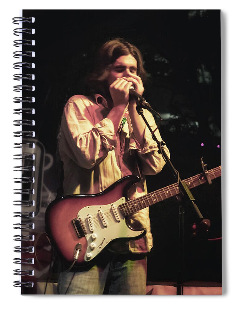 Fort Worth Spiral Notebook featuring the photograph Ed Jurdi - Band of Heathens by Micah Offman