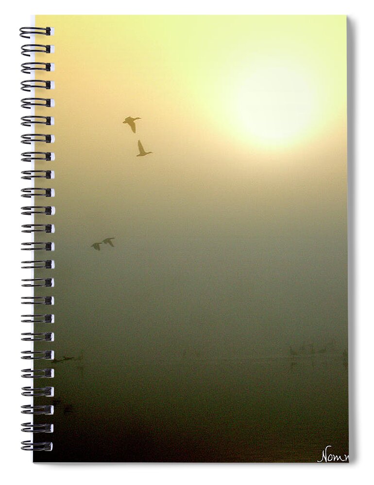  Spiral Notebook featuring the photograph Taking Wing #3 by Rein Nomm
