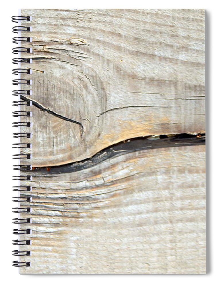 Wooden Spiral Notebook featuring the photograph Wooden texture composition of wood #3 by Oleg Prokopenko