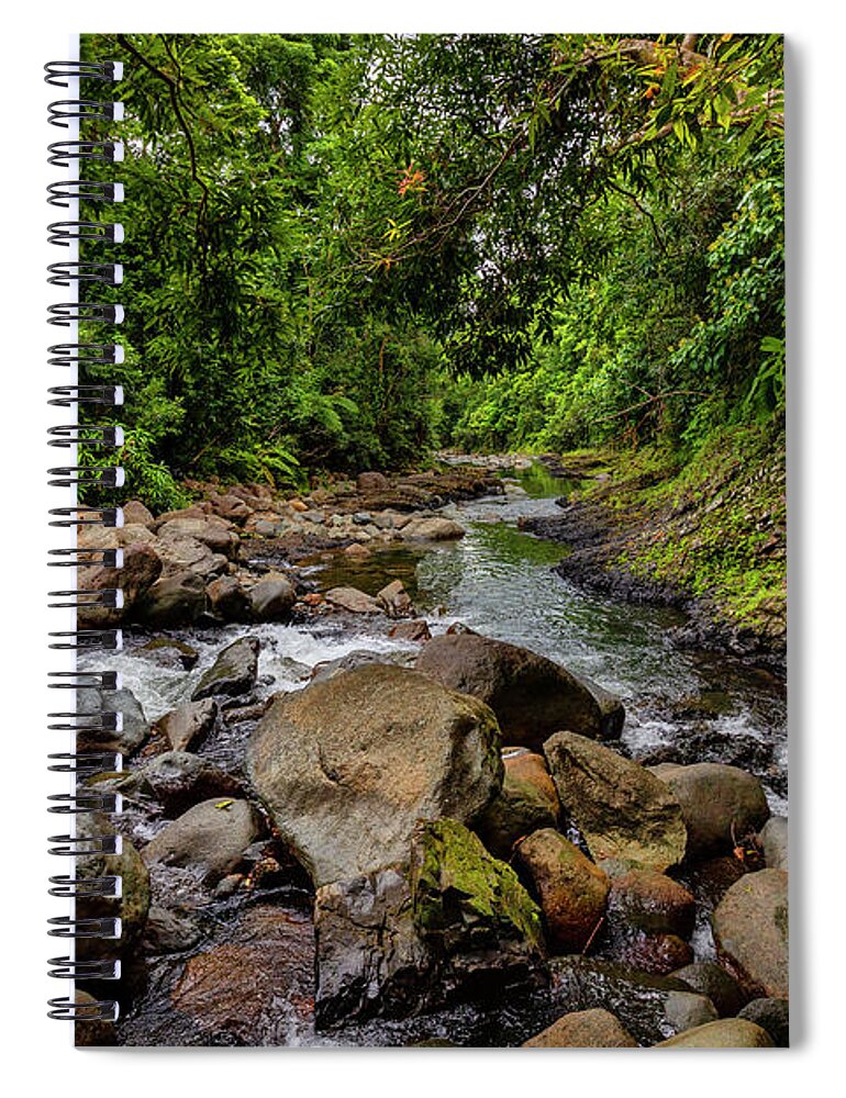 Estock Spiral Notebook featuring the digital art Yunque, Nat'l Forest, Puerto Rico #30 by Claudia Uripos